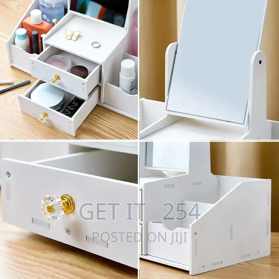 Cosmetic/Make Up Mirror Organizer Available White