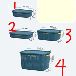 High Quality Plastic Storage Basket With Lid, Colours
Musta