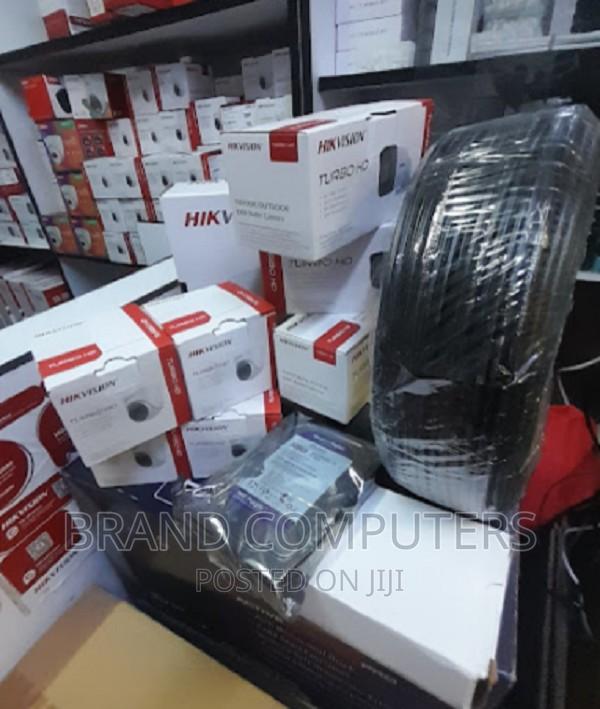 Hikvision 4 CCTV Set Camera CCTV Installation Kit