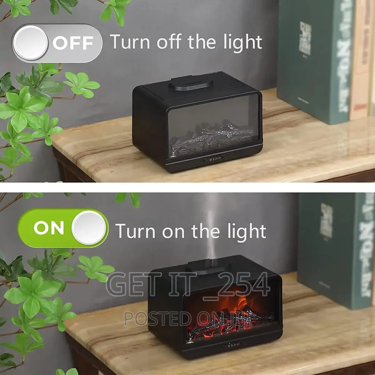 *Flame Fire Aromatherapy Diffuser