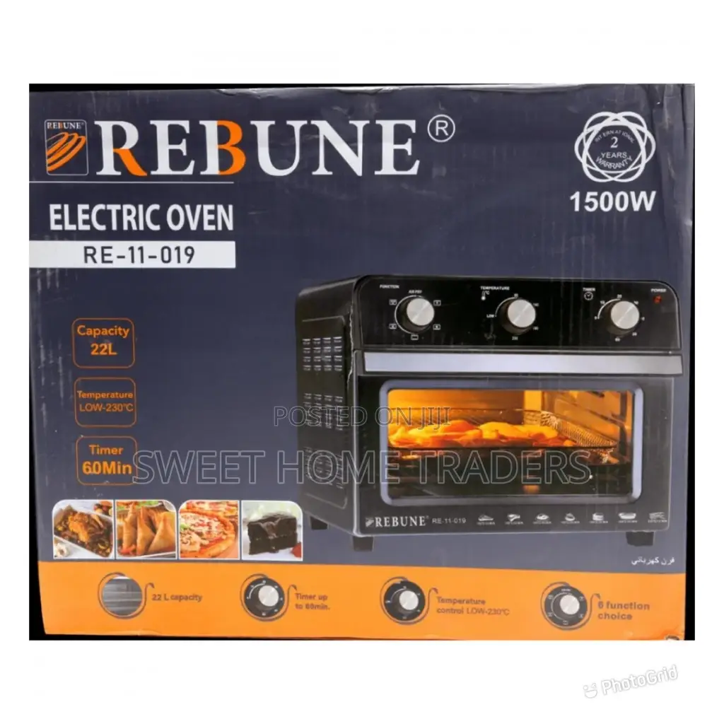 Rebune Air Fryer Oven Re-11-019 22 Litres