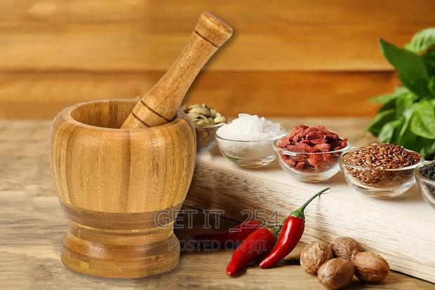 Premium Bamboo Mortar and Pestle Set