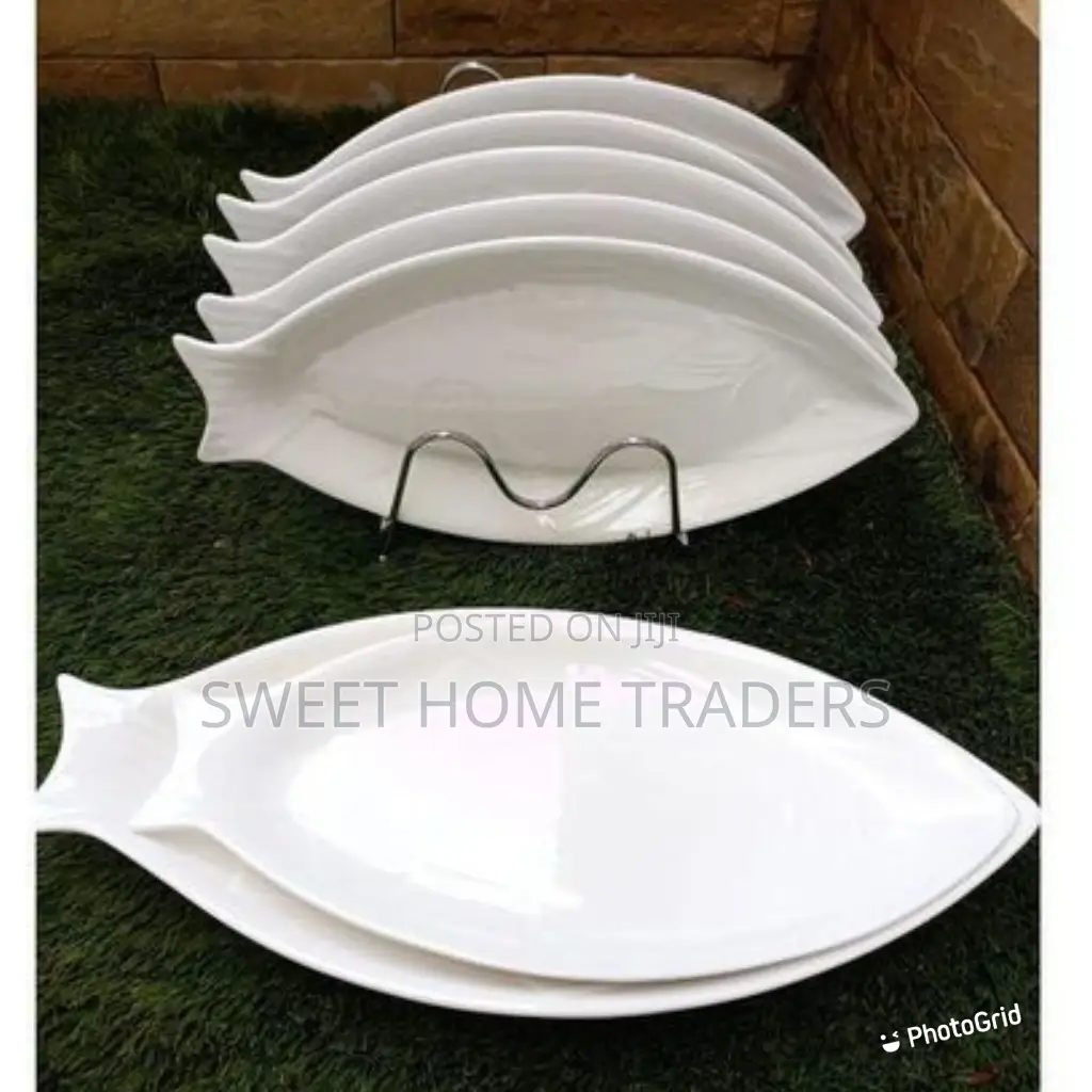 6pcs Melamine Fish Plates, 6pcs
