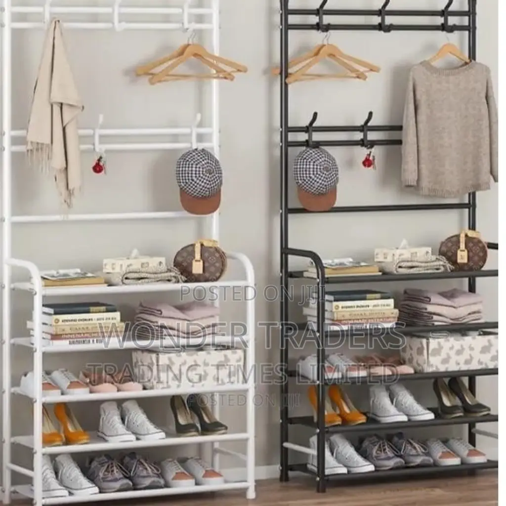 The Shoe Rack With Hanger ;