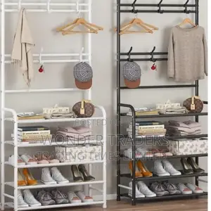 The Shoe Rack With Hanger ;