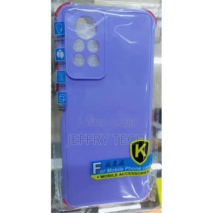 Infinix Note 10 Pro, Blue Silicone Cover Case.