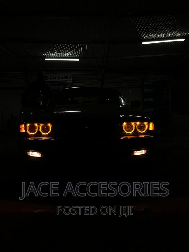 BMW Angel Rings for E36,E37,E38,E46 ,White +Yellow - thumbnail 2