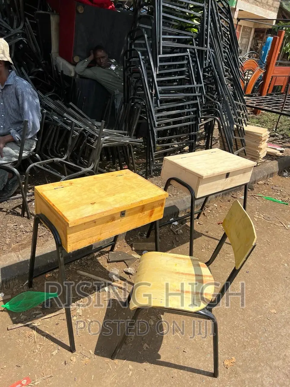 School Lockers and Chairs
