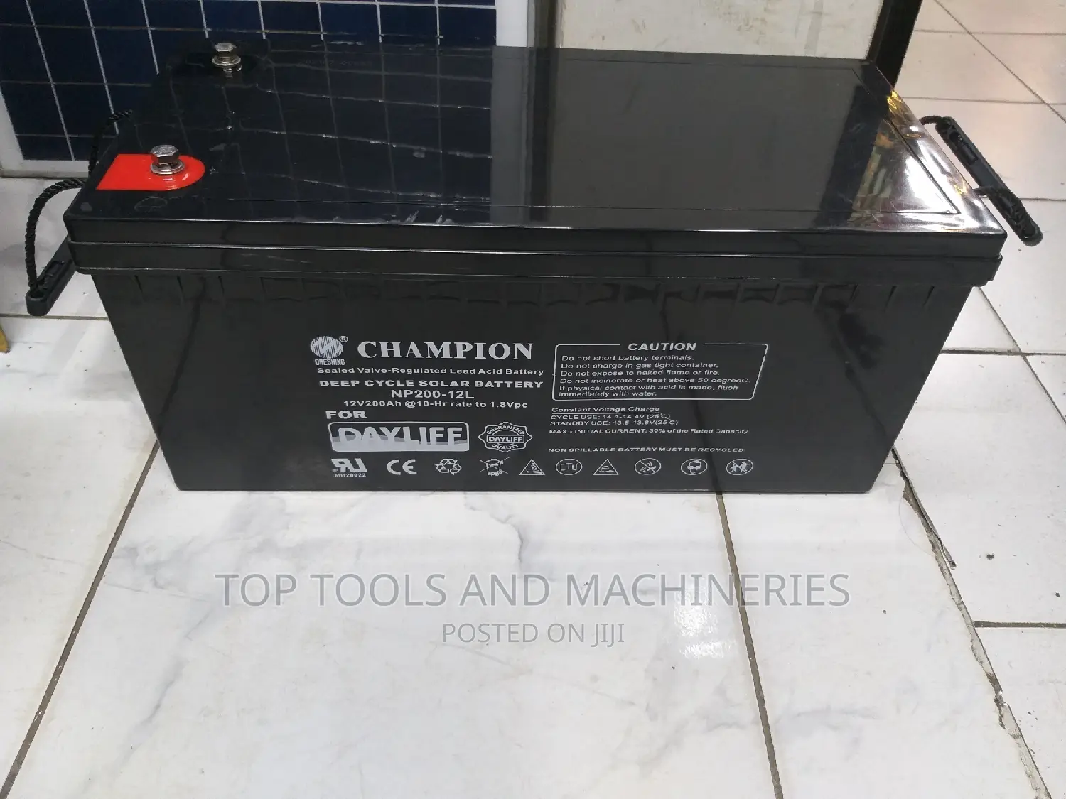 Champion Dayliff 12V 200ah Heavy Duty MF Solar Battery