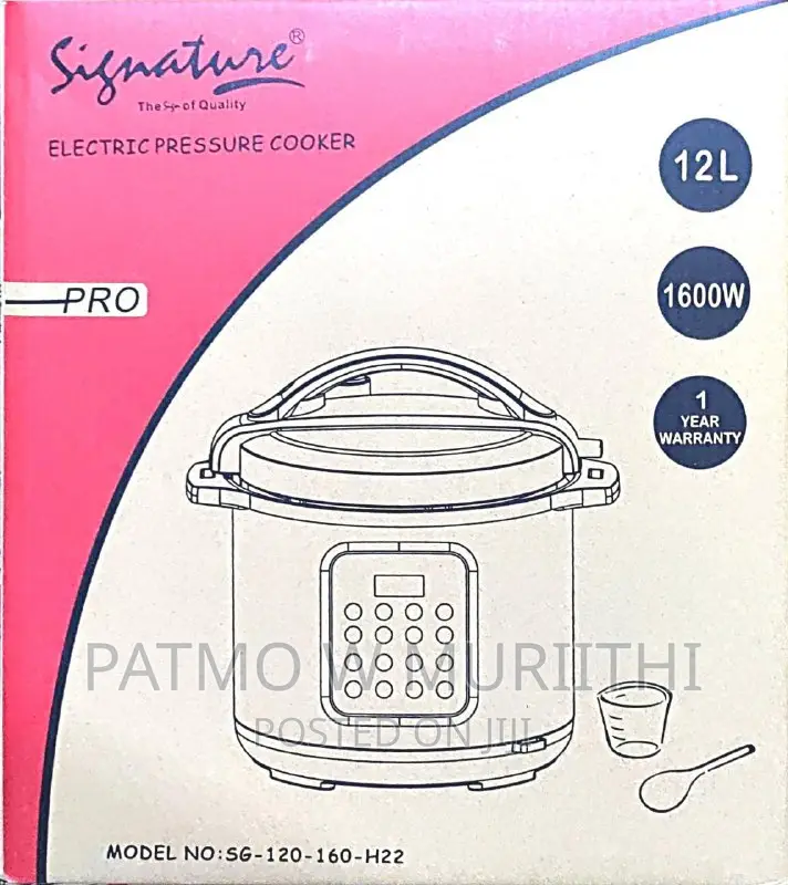 Pressure Cooker-Signature Electric Pressure Cooker 12L