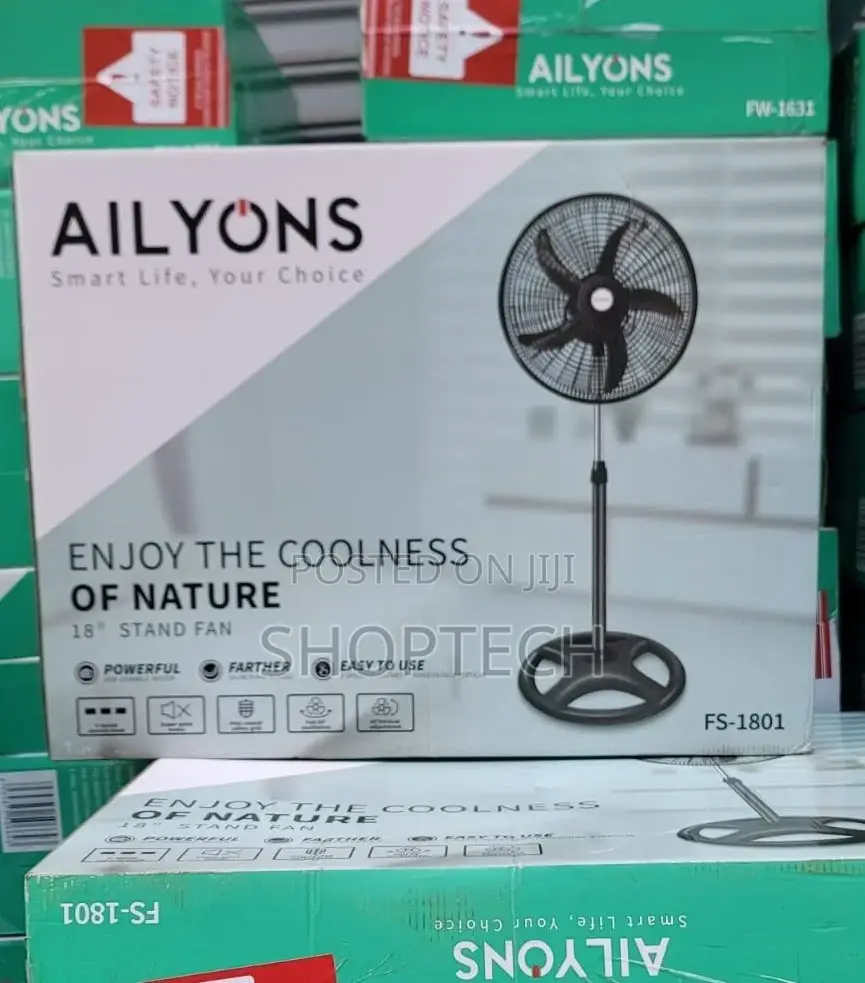 Ailyons 18 Inches Round Base Stand Fan