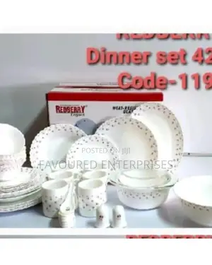 Redberry Classic Deluxe Heavy Duty 42 PCS Dinnerware Set