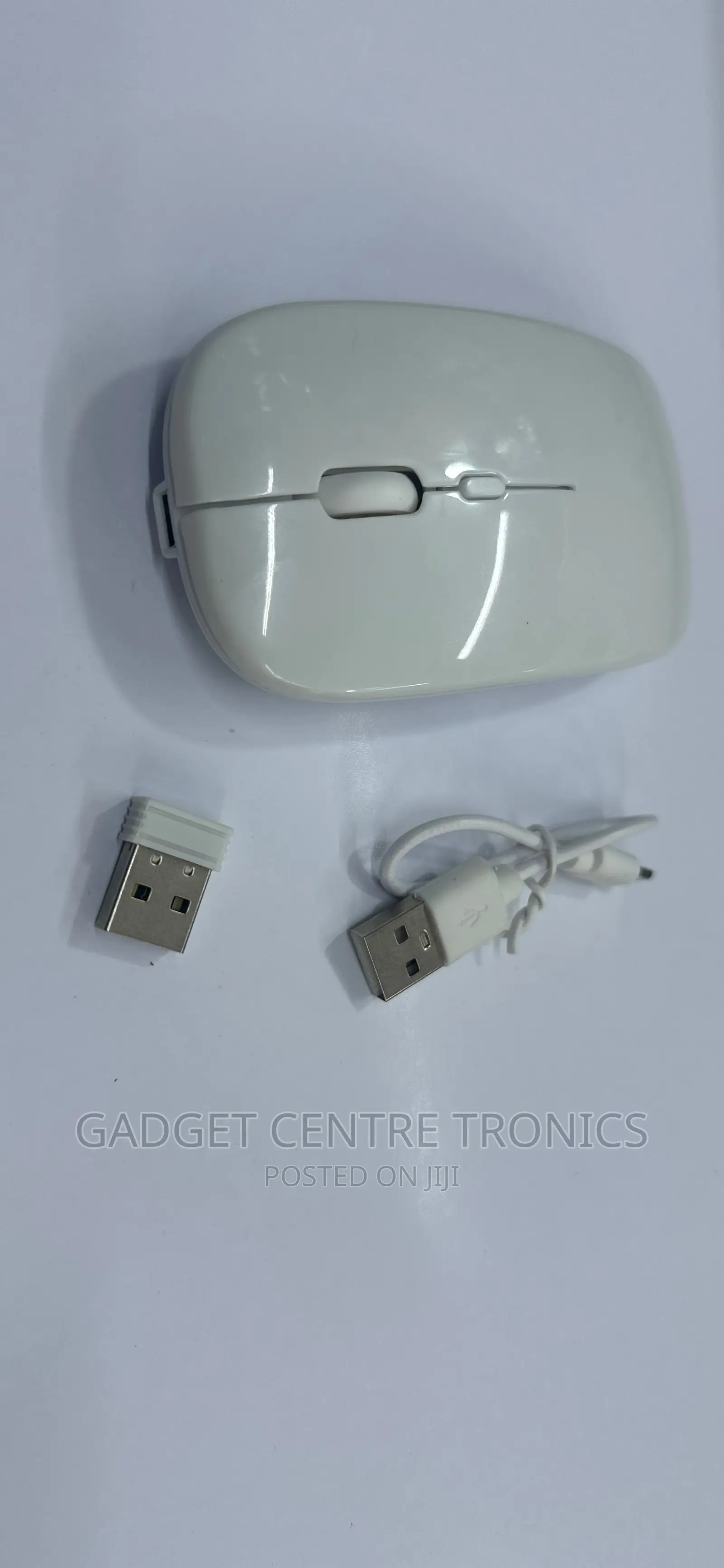 Colour White Rechargeable Wireless Mouse