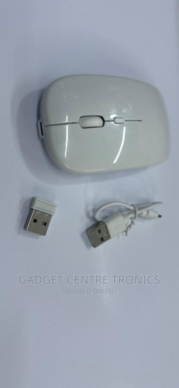 Colour White Rechargeable Wireless Mouse - thumbnail 2