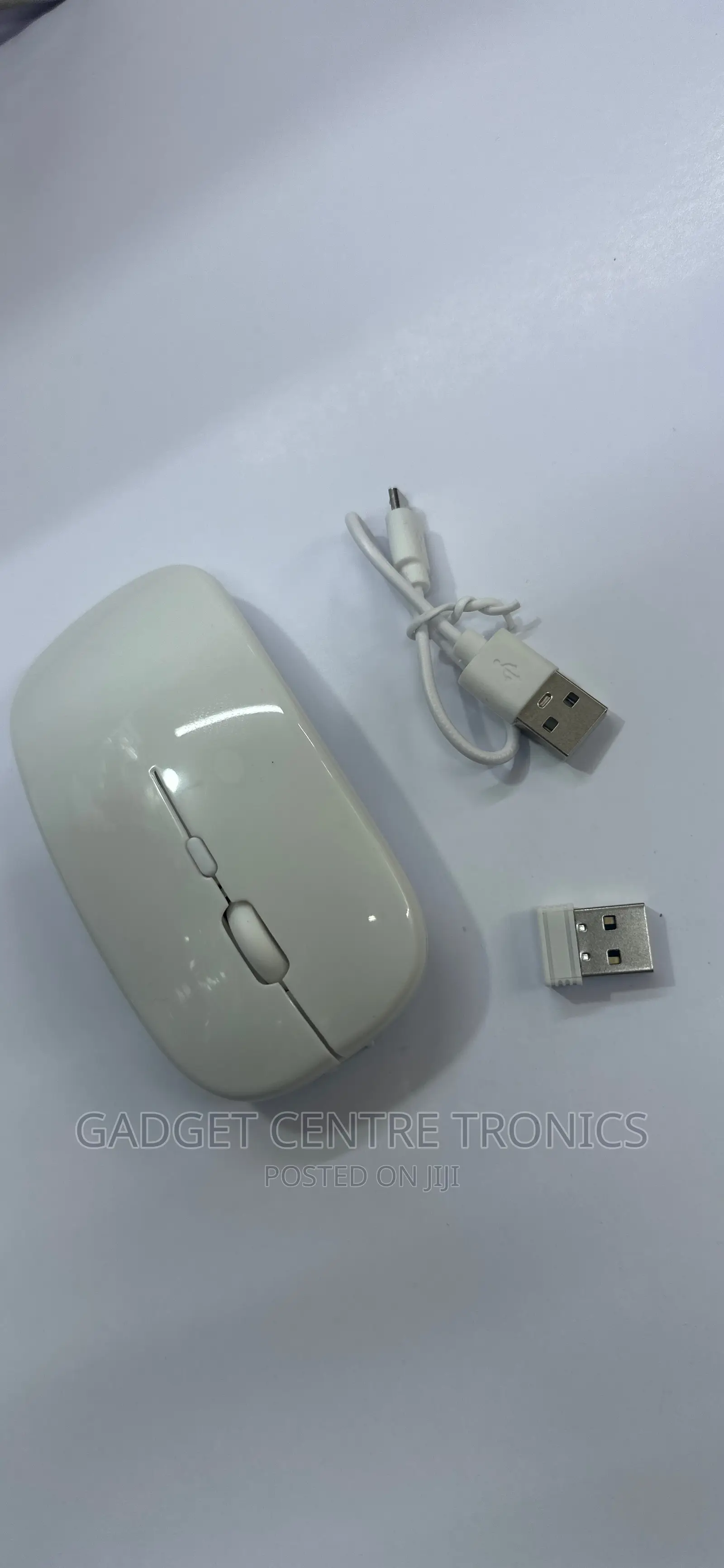Colour White Rechargeable Wireless Mouse
