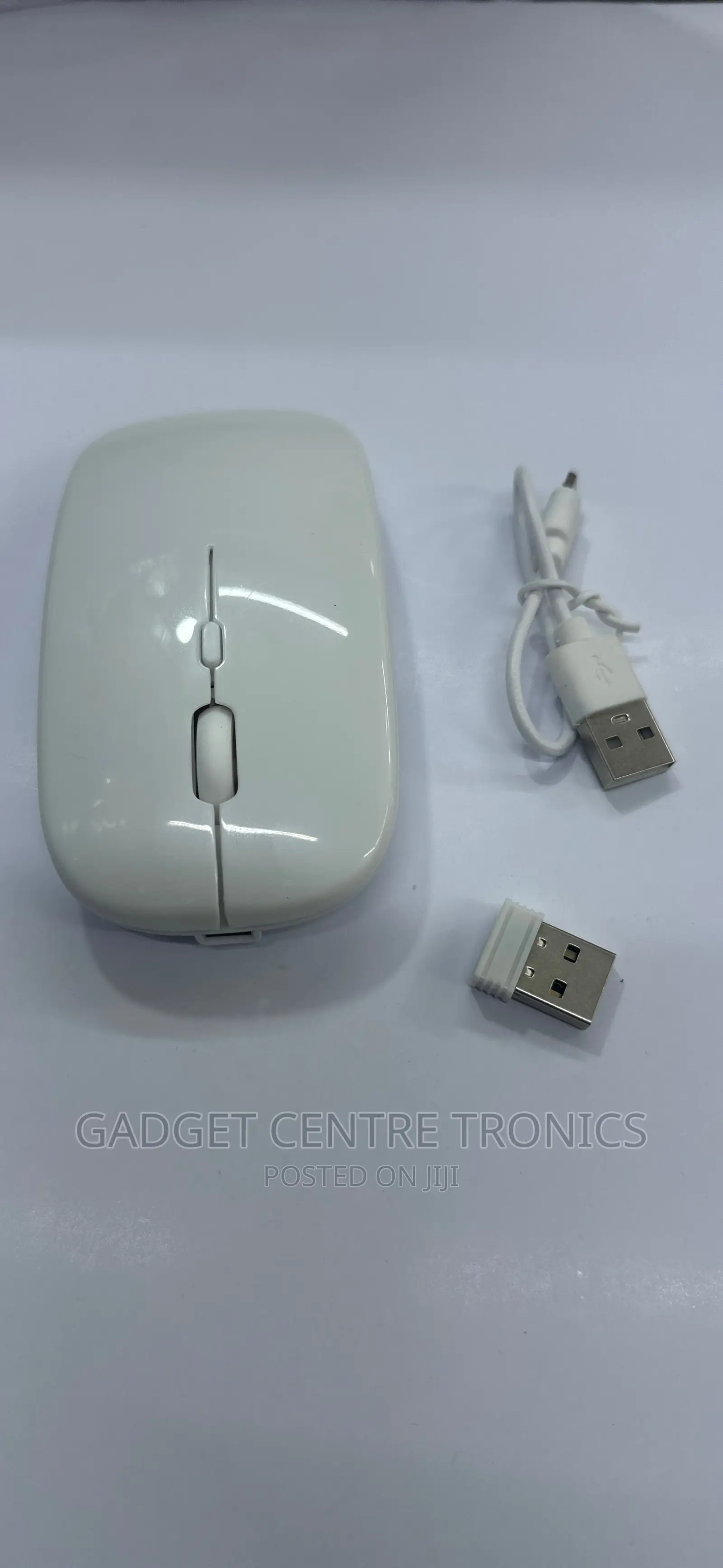 Colour White Rechargeable Wireless Mouse