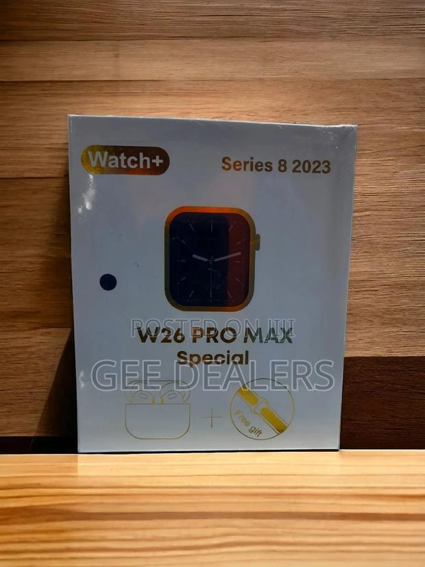 W26 Promax Smart Watch With Free Buds and Extra Straps