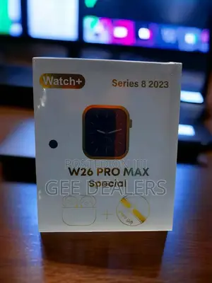 W26 Promax Smart Watch With Free Buds and Extra Straps