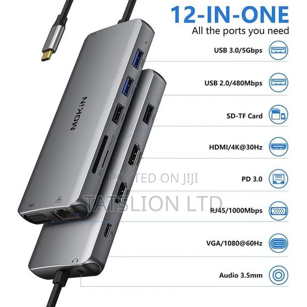 12 in 1 USB C HUB Type C