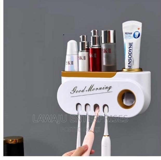 Classy White Gold Toothpaste Dispenser - main view
