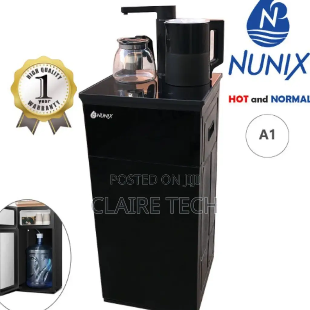 Black Nunix A1 Hot and Normal Bottom Load Water Dispenser 