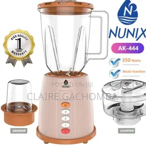 Nunix Ak444 3 in 1 Blender With Grinding Machine 