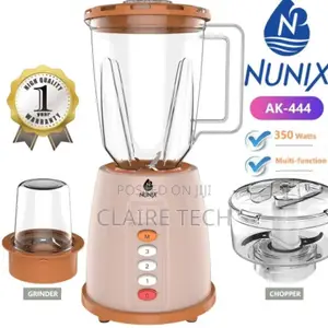 Nunix Ak444 3 in 1 Blender With Grinding Machine 