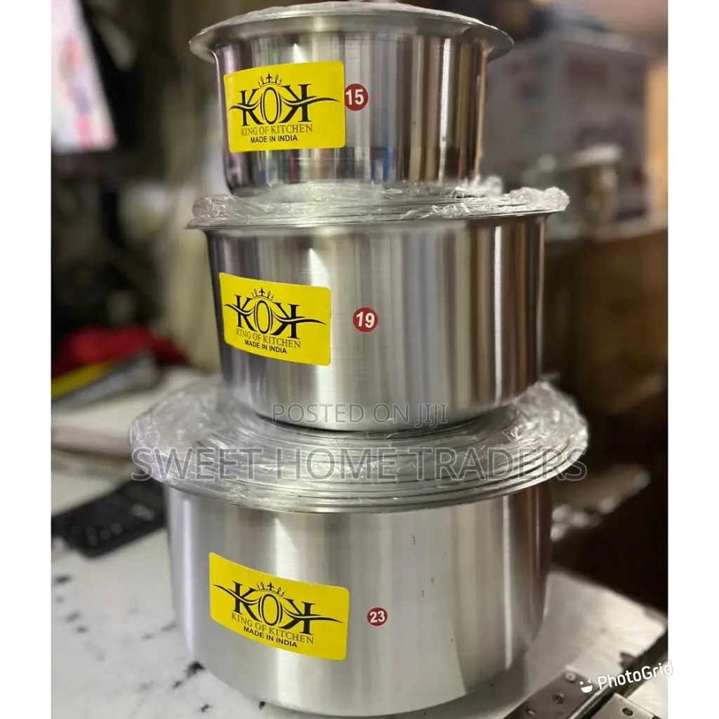 Kok Aluminium Sufuria 4 PCS at 1700 8 PCS at 3500 12 PCS at 6500