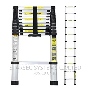 3.8 Meters Aluminum Single Telescopic Ladder (13 Steps)
