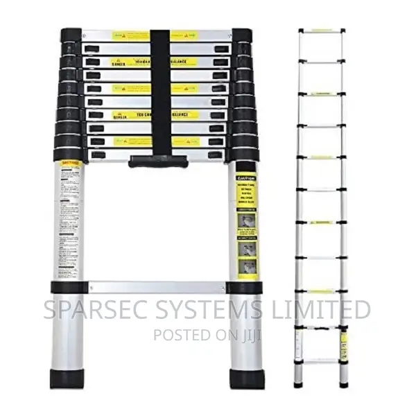3.8 Meters Aluminum Single Telescopic Ladder (13 Steps)