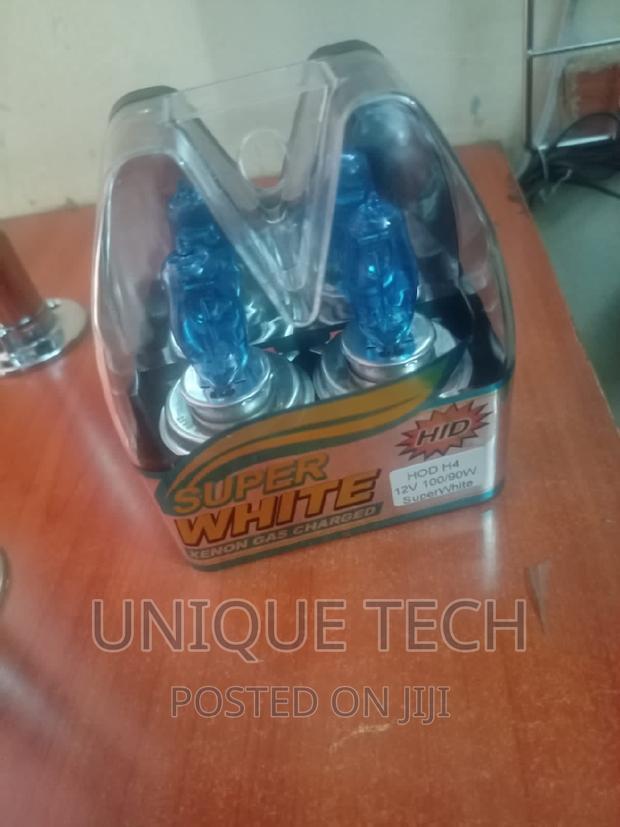 Super White 100W 12v H4 Halogen Headlights Car Bulbs - thumbnail 2