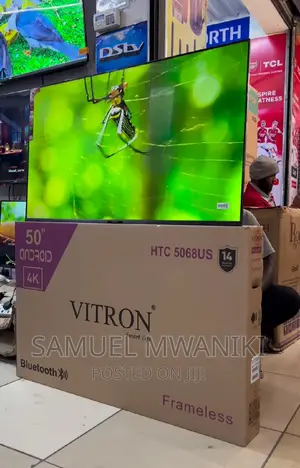 Vitron 50" Uhd Android Tv Netflix Frameless New Model