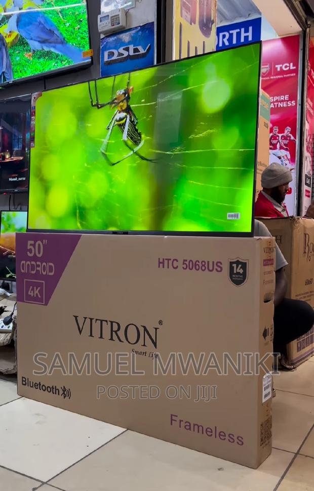 Vitron 50" Uhd Android Tv Netflix Frameless New Model