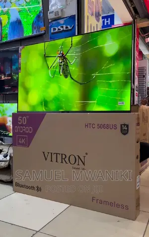 Vitron 50" Uhd Android Tv Netflix Frameless New Model