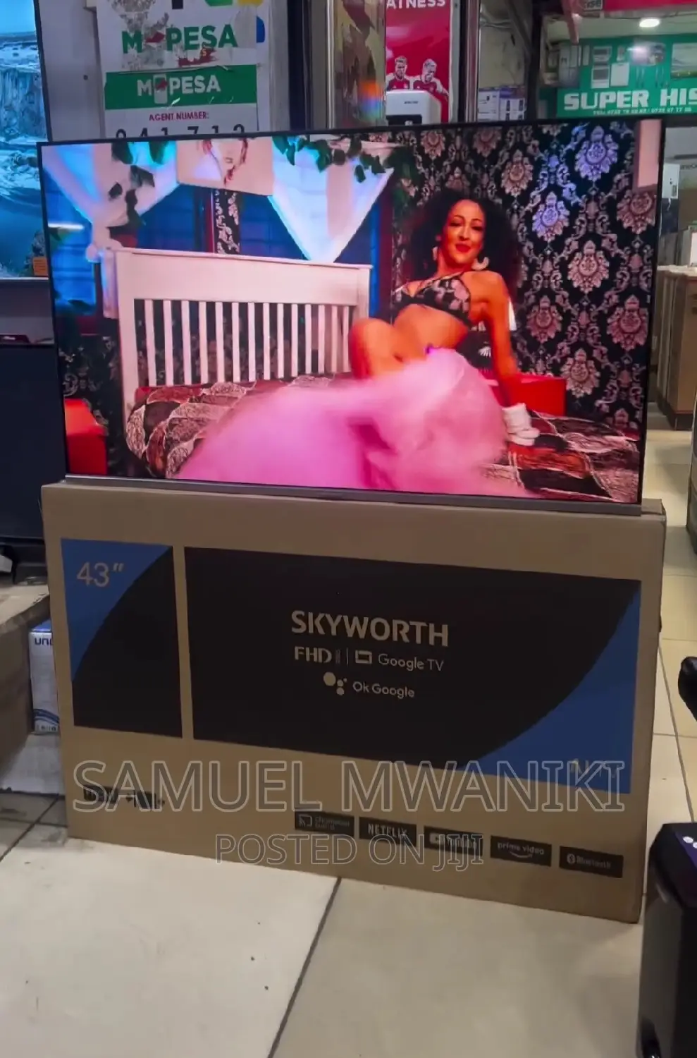 Skyworth 43” FHD Display Google Tv Netflix, Google Assistant