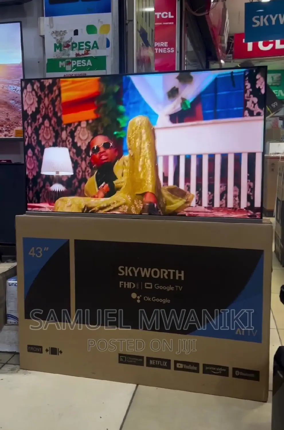 Skyworth 43” FHD Display Google Tv Netflix, Google Assistant