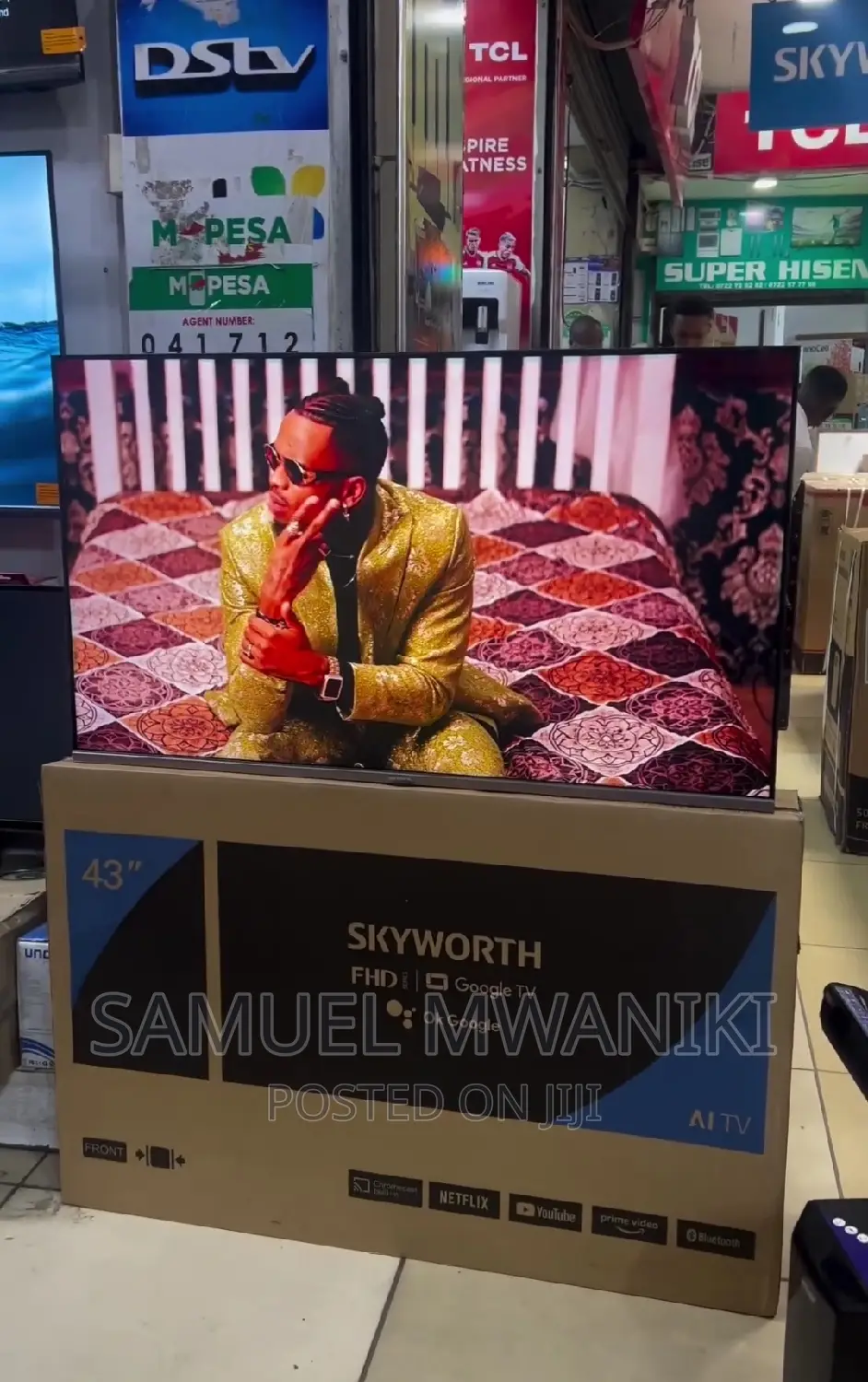 Skyworth 43” FHD Display Google Tv Netflix, Google Assistant