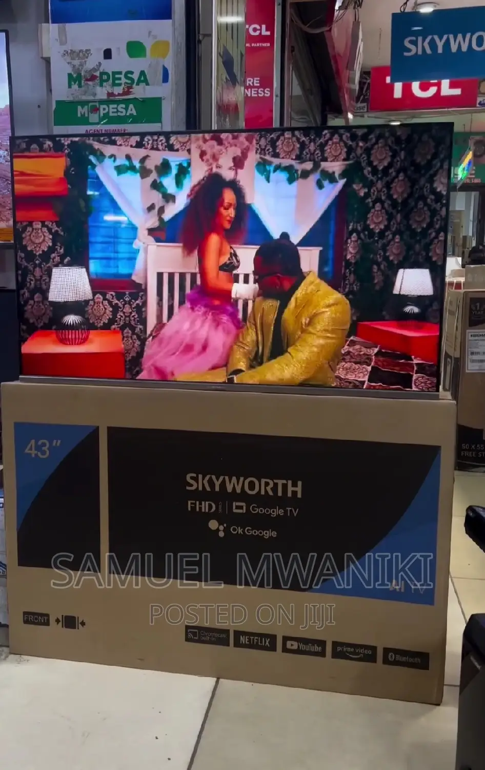 Skyworth 43” FHD Display Google Tv Netflix, Google Assistant