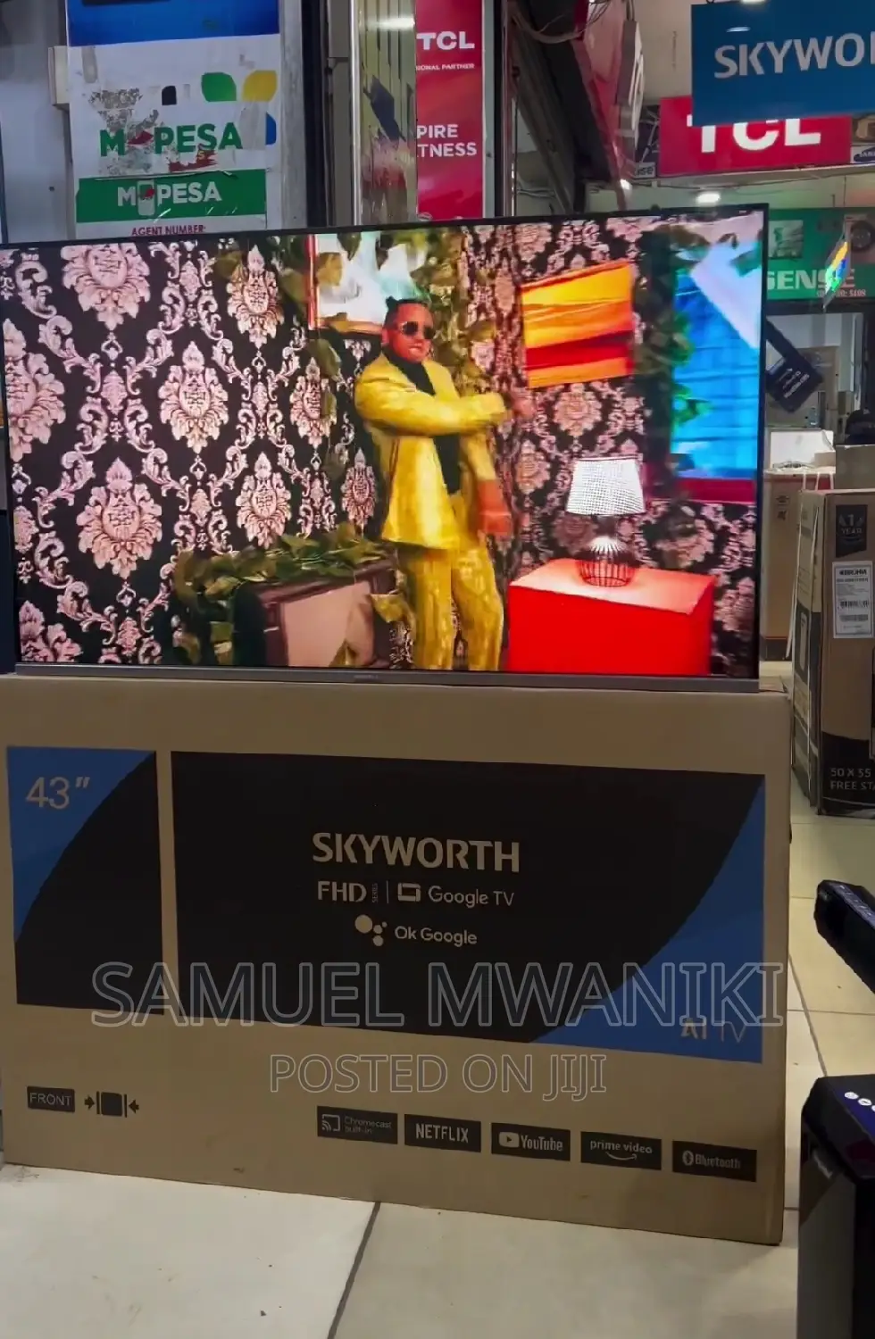 Skyworth 43” FHD Display Google Tv Netflix, Google Assistant