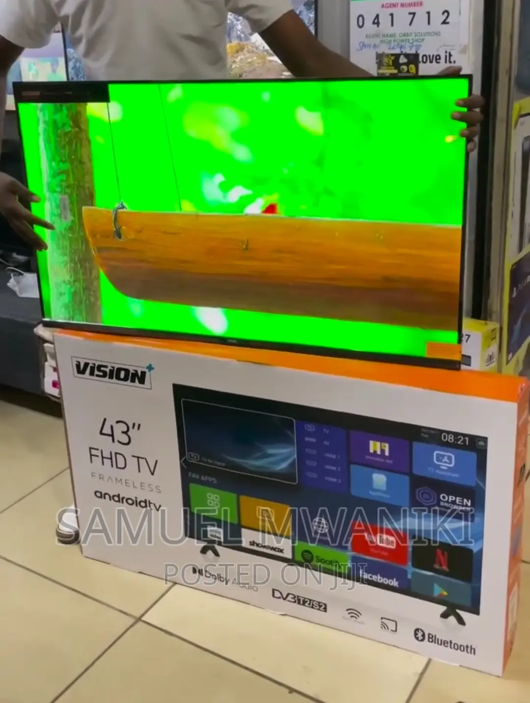 Vision Plus 43" FHD Frameless Android Os Smart Tv Bluetooth