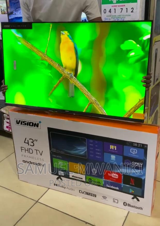 Vision Plus 43" FHD Frameless Android Os Smart Tv Bluetooth - thumbnail 5