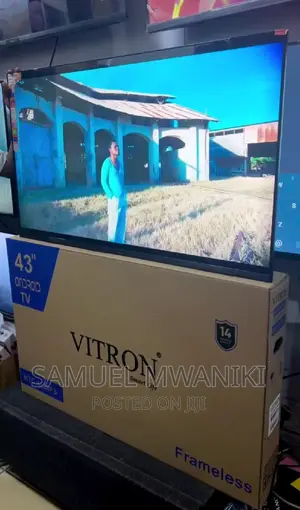 HTC Vitron 43" Smart Android Frameless Tv FHD 1080 New Model