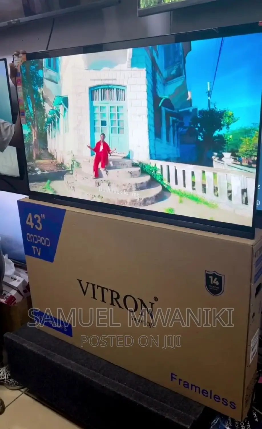 HTC Vitron 43" Smart Android Frameless Tv FHD 1080 New Model