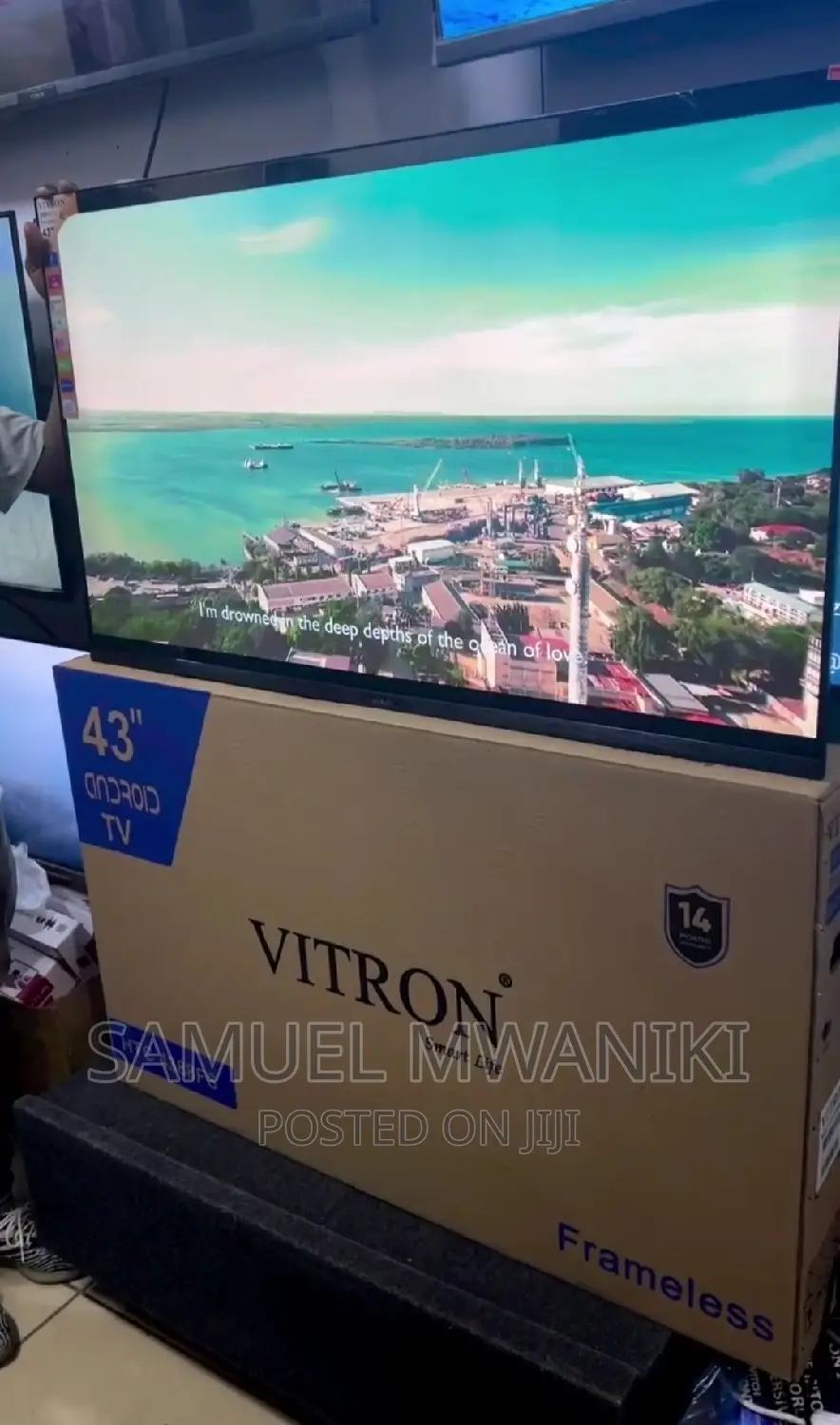 HTC Vitron 43" Smart Android Frameless Tv FHD 1080 New Model