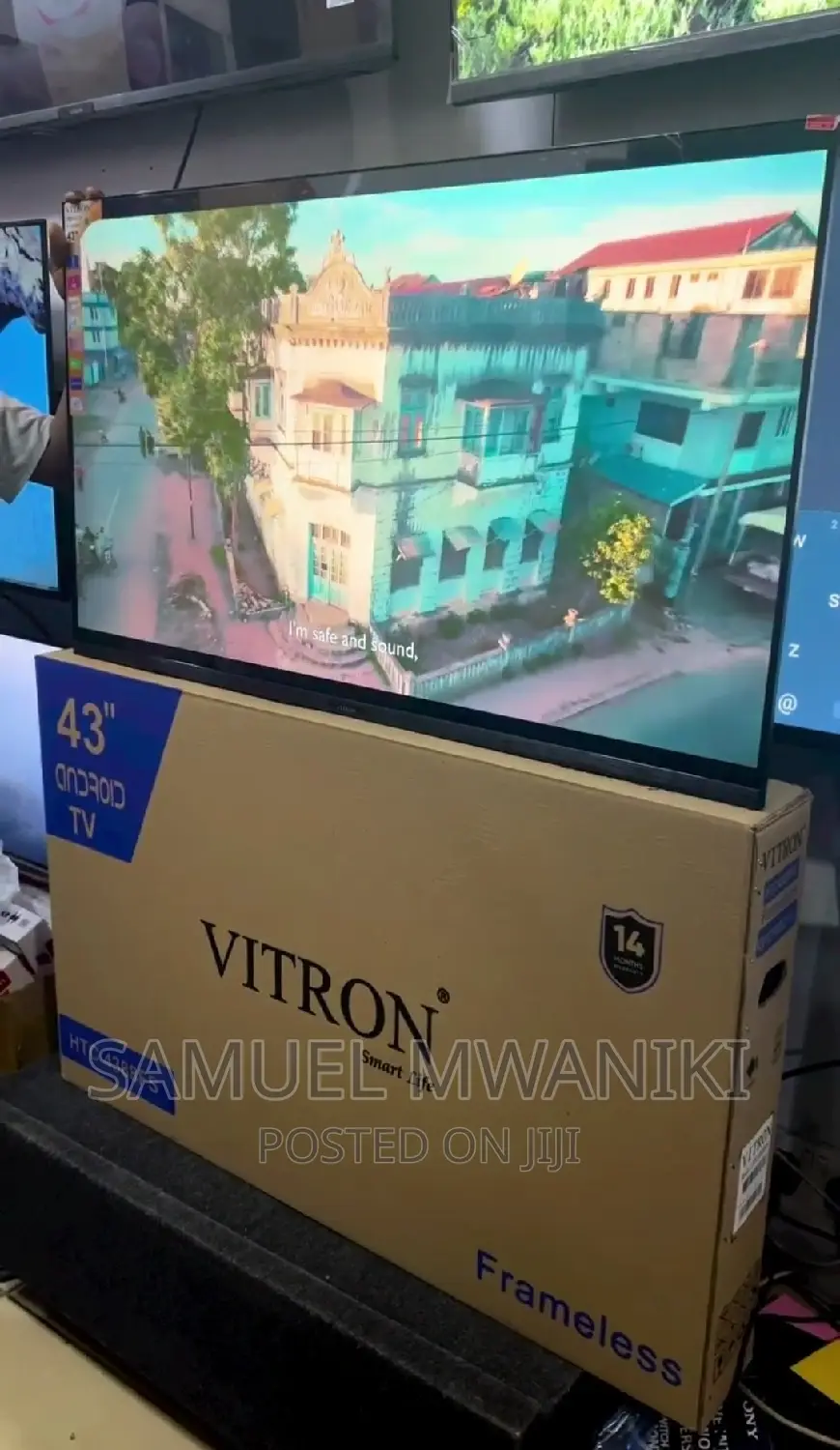 HTC Vitron 43" Smart Android Frameless Tv FHD 1080 New Model
