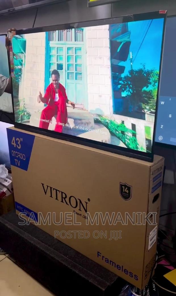 HTC Vitron 43" Smart Android Frameless Tv FHD 1080 New Model