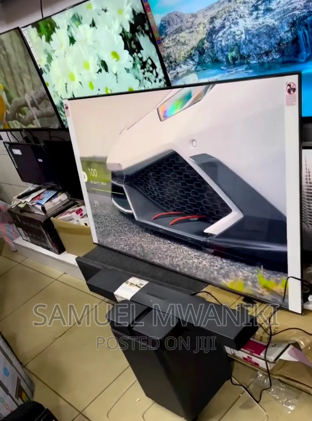 Samsung 65" Cu8000 Uhd New Model Frameless Glass Design