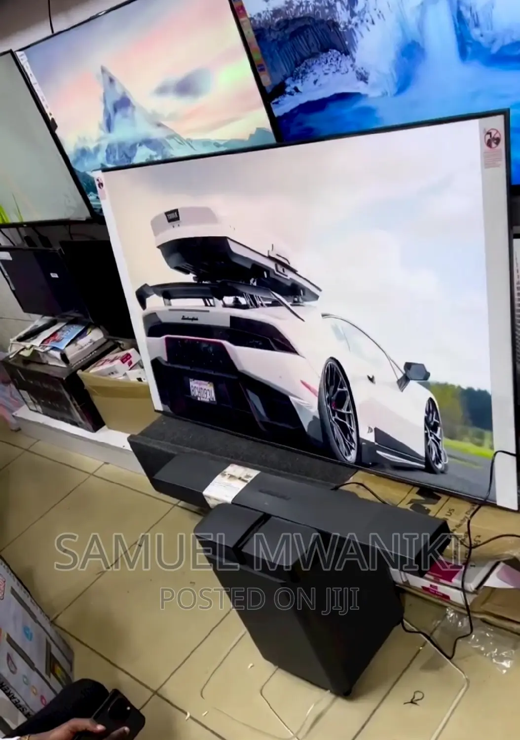 Samsung 65" Cu8000 Uhd New Model Frameless Glass Design