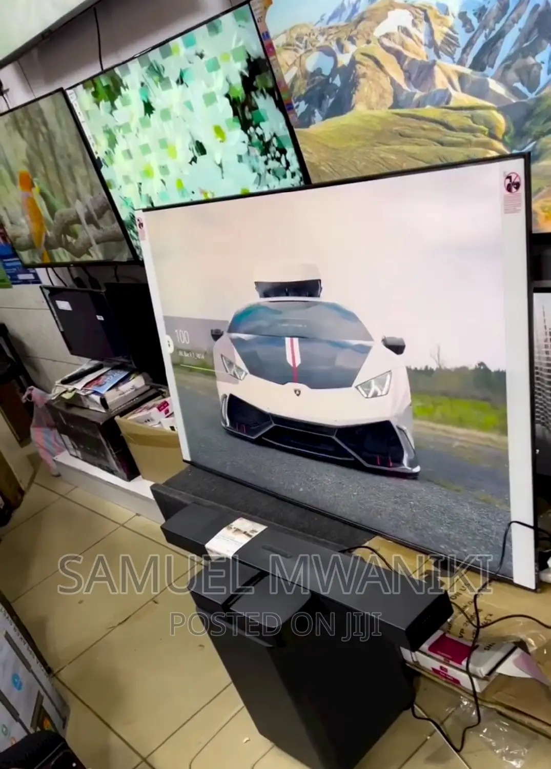 Samsung 65" Cu8000 Uhd New Model Frameless Glass Design