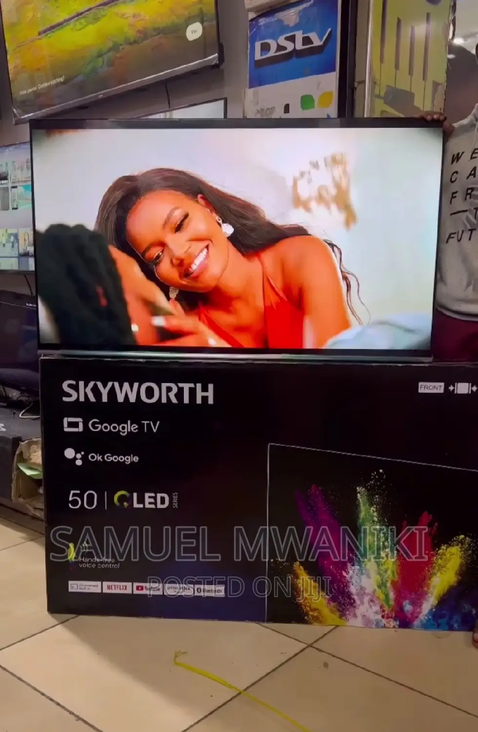 Skyworth 50'' QLED UHD Google Smart TV Frameless New Model